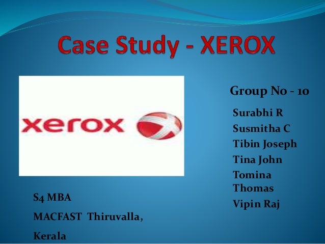 xerox benchmarking case study xerox case study pdf